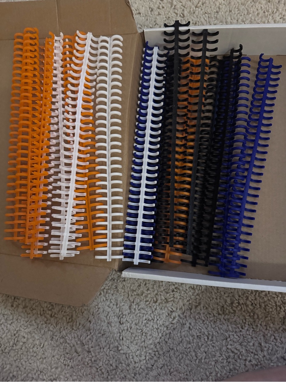 20 Plastic Click Binding Combs Spiral Binding Coils 12mm Binding Spines 30 Rings